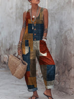 Women's Floral Print Casual Jumpsuit