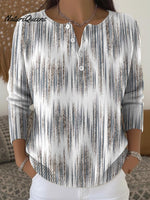 Simple Line Decorative Patterns Casual Cardigan Collar Long Sleeve Sweater