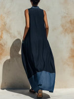 Women's Patchwork Denim Dress
