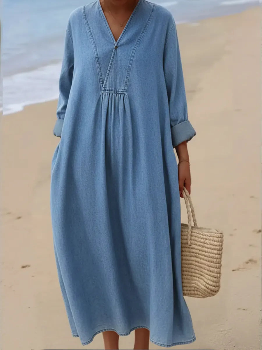 Women's Casual Denim Cotton Dress