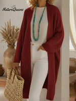Women's Loose Cozy Solid Color Knit Cardigan