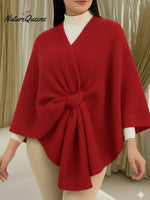 Women's Comfortable Knitted Shawl Cape