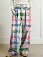 Women's Geometry Color Splicing Gradient Art Print Casual Pants