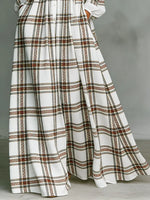 Women's Plaid Art Elegant Romantic Casual Vacation Maxi Dress