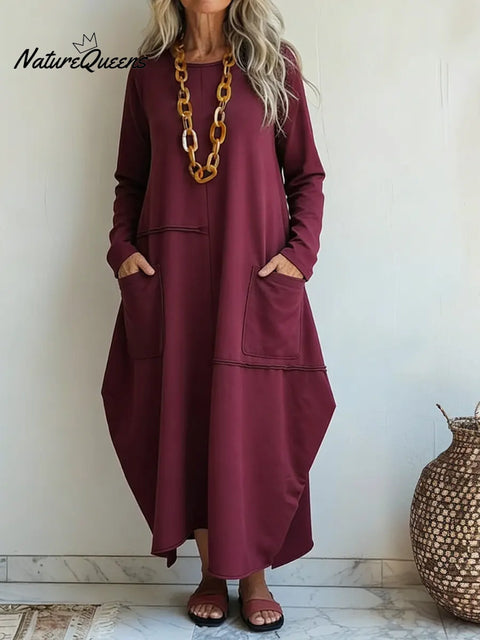 Women's Cozy And Casual Cotton Dress