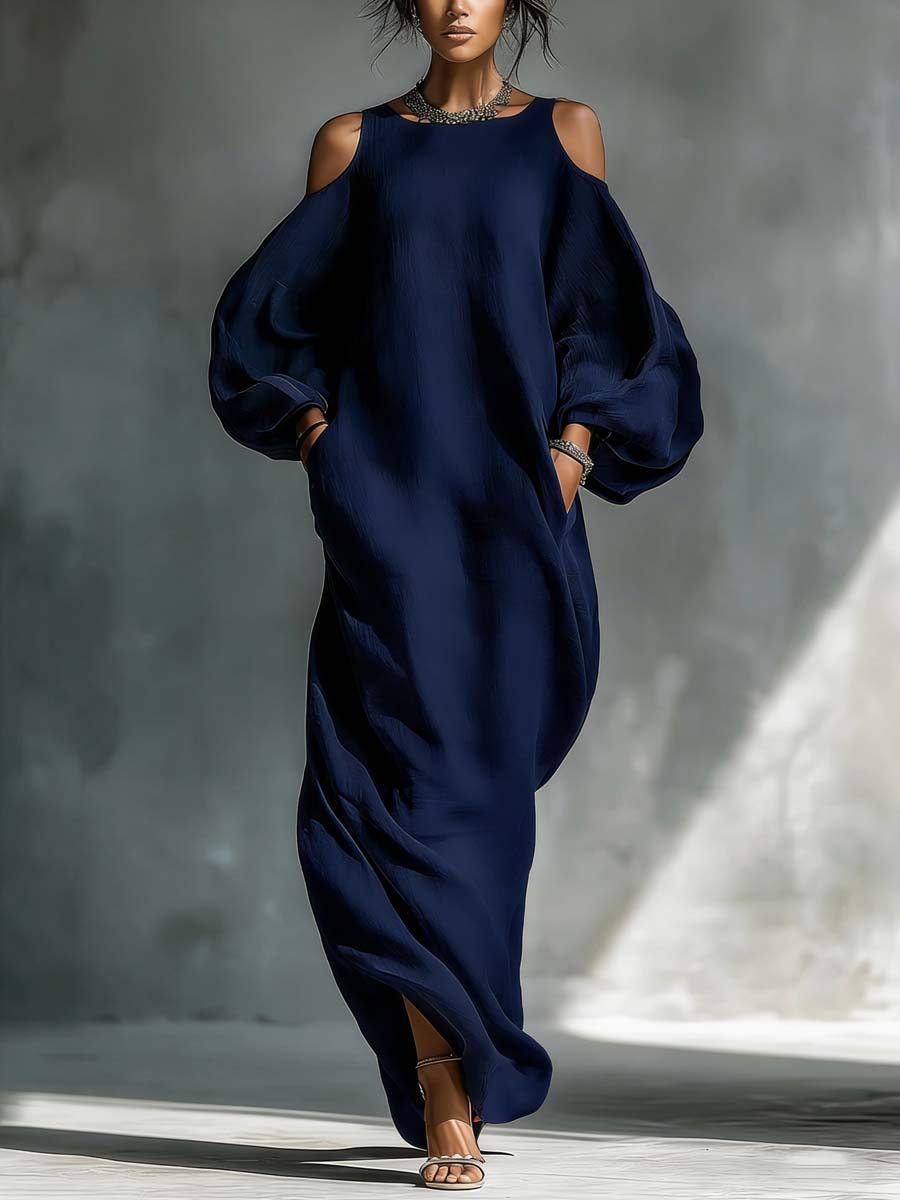 Women's Casual Cotton And Linen Dress