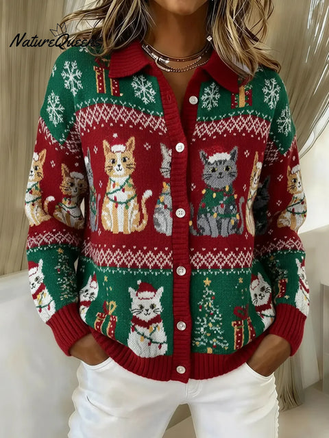 Christmas Cat Ugly Sweater