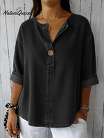 Women's Casual Denim Cotton Top