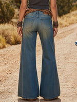 Women's High-waisted Loose-fit Wide-leg Denim Trousers