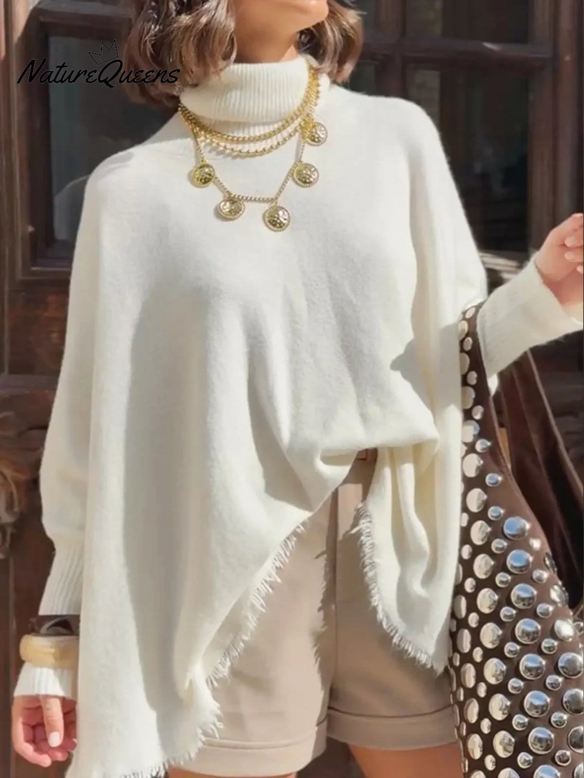 Women's Loose And Comfortable Turtleneck Sweater