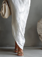 Elegant Irregular Off-the-shoulder Maxi Dress