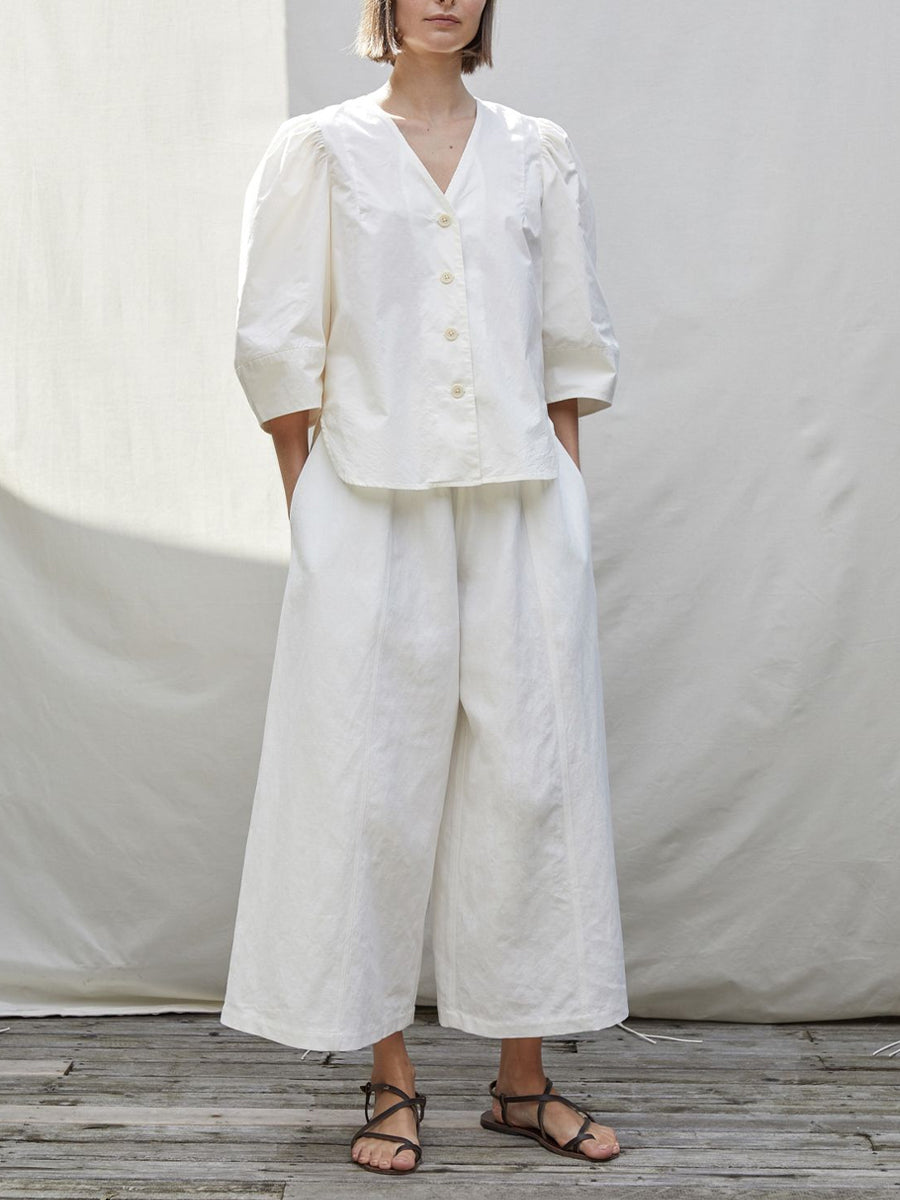 Women's Cotton And Linen Simple Set