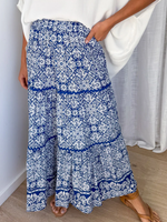 Romantic And Elegant Floral Print Skirt