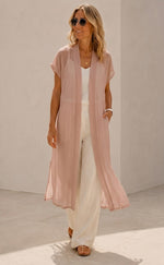 Casual Cotton Cardigan With Pearl-embellished Cuffs