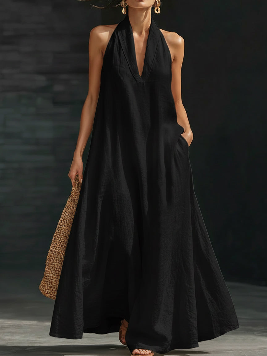 Minimalist And Elegant Maxi Dress - Cozy Everyday Wear