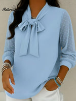 Elegant Bow-tie Blouse
