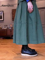 Women's Casual 100% Cotton Top And Skirt Two-piece Set