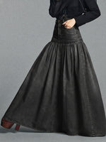 Casual Maxi Denim Skirt