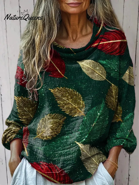 Women's Retro  Art Print Cotton Casual  Shirt