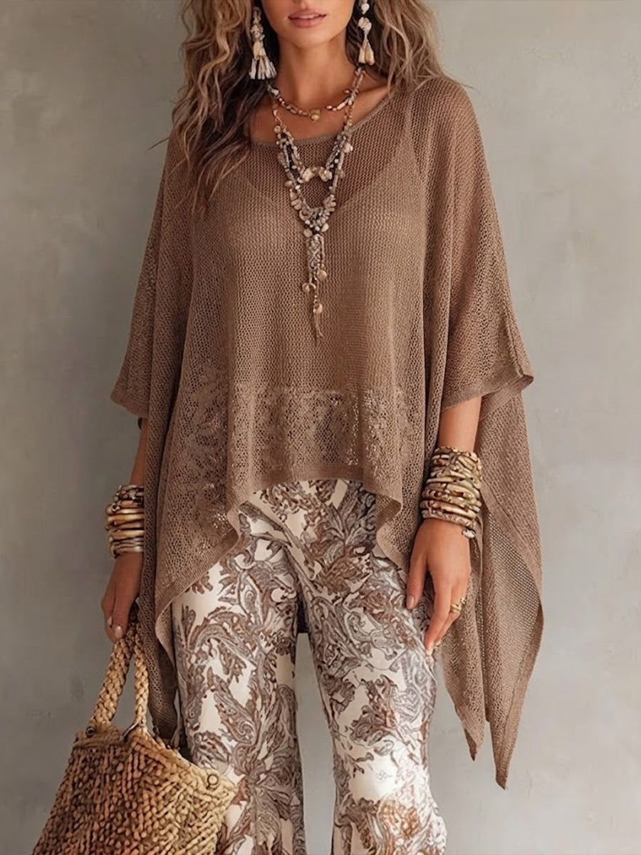 Loose And Cozy Knitted Top