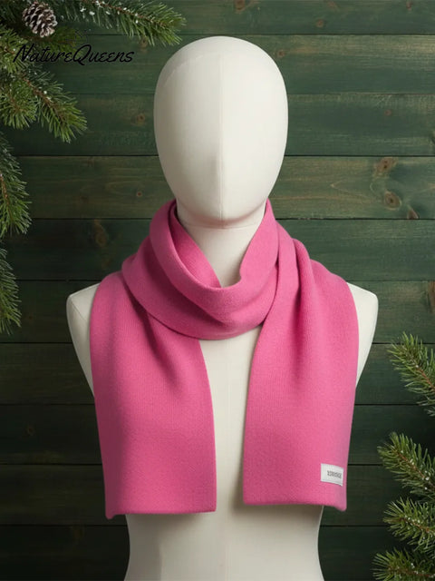 Cozy Solid Color 100% Wool Scarf