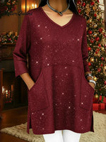 Women's Sparkly Christmas Top