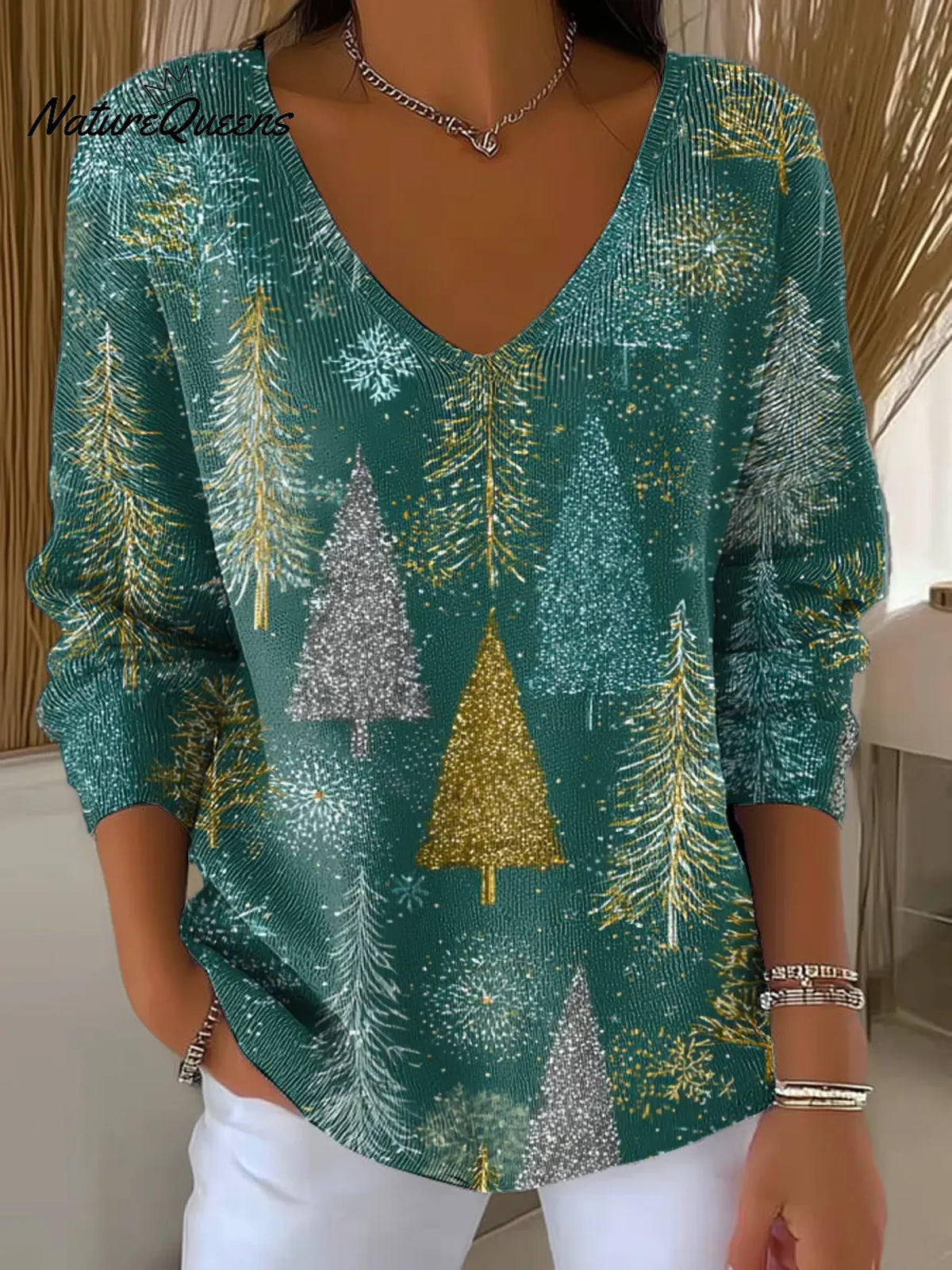 Women's Christmas Atmosphere Casual Pullover Sweater