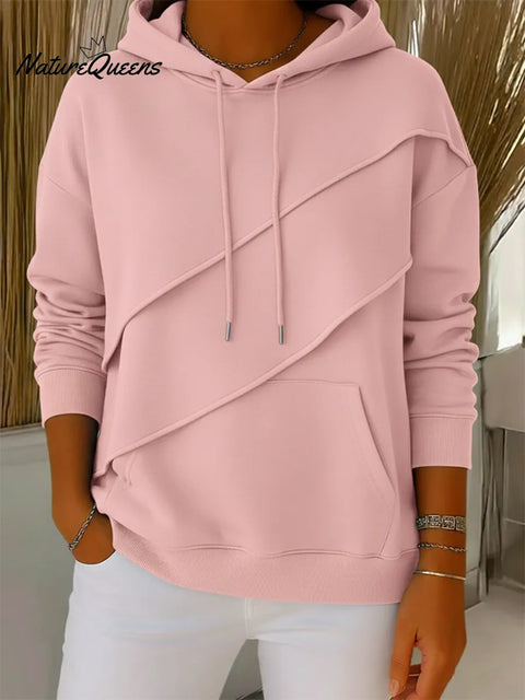 Women's Casual Solid Color Multi-layer Ruffled Pullover Sweatshirt