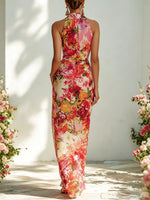 Women's Floral Art Fashion Stylish Casual Comfortable Dress