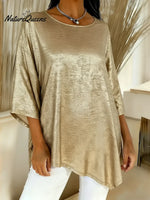 Women's Shiny Satin Top