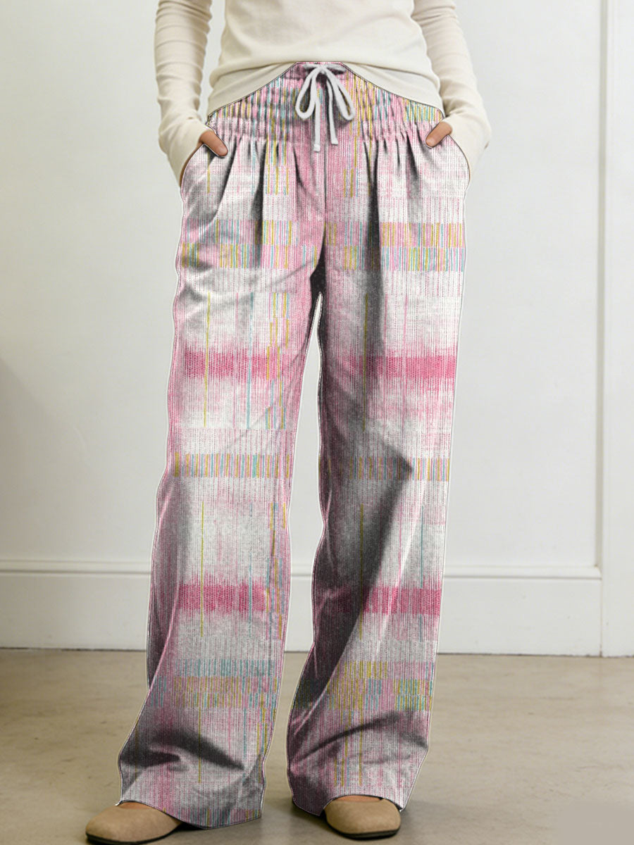 Women's Geometry Color Splicing Gradient Art Print Casual Pants