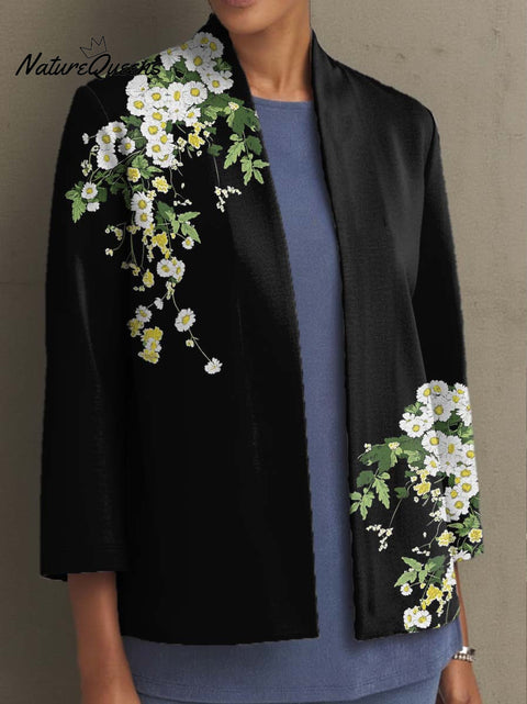 Elegant floral decorative pattern Coat