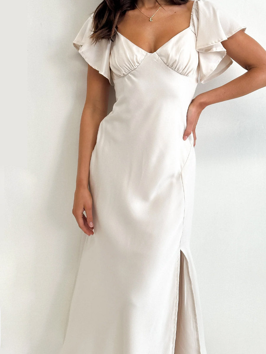 Women's Elegant Art Casual Stylish Short Sleeve Midi Dress