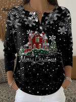 Women's Merry Christmas Casual Printed Sweater