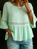 Women's Simple Cotton And Linen Top