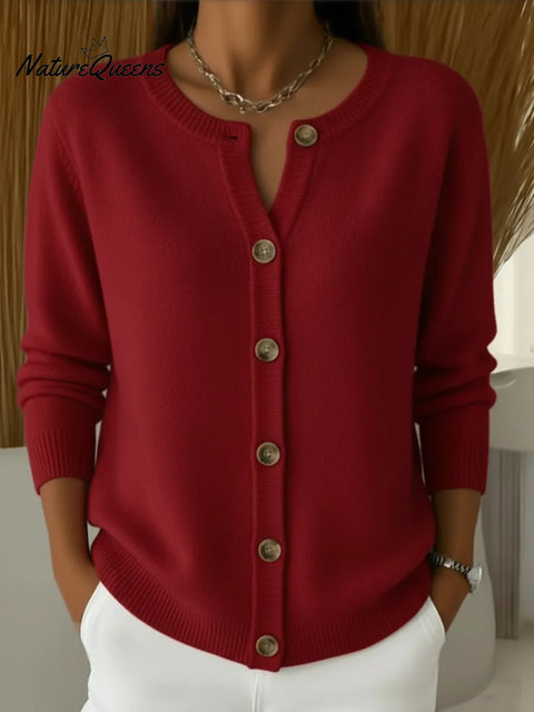 Cozy Casual Button-up Cardigan Sweater