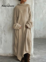 Women's Comfortable Loose Long Knit Dress