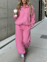 Cozy Travel Hoodie And Pants Two-piece Set