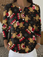 Women's Cute Christmas Reindeer Casual Sweater