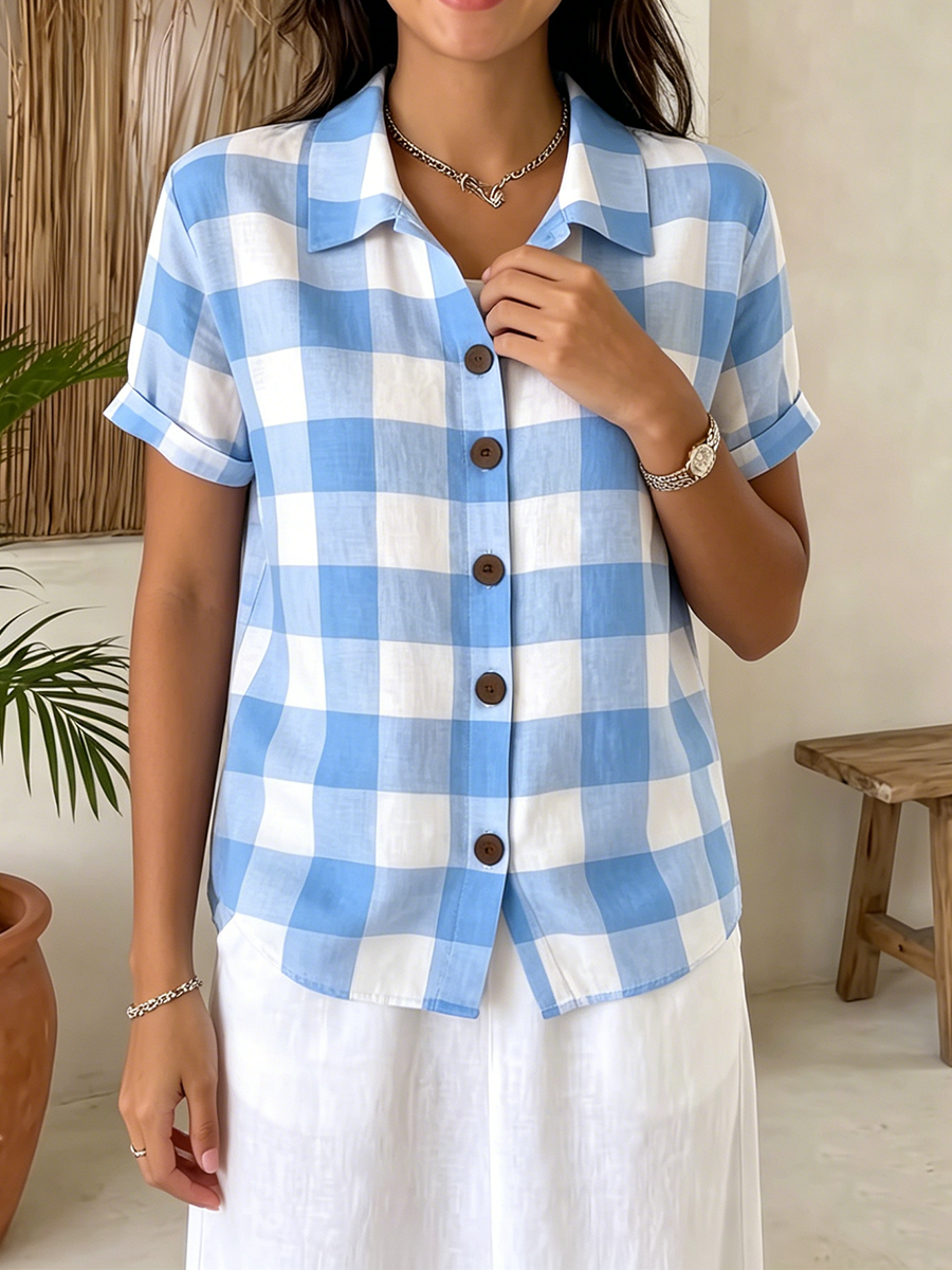 Casual & Cozy Plaid Cotton Shirt