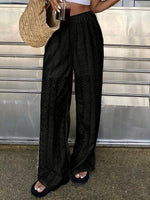 Women's Openwork Embroidered Casual Pants