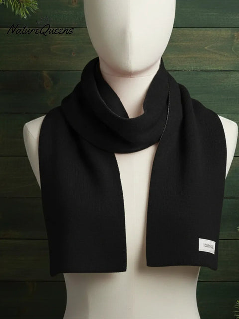 Cozy Solid Color 100% Wool Scarf