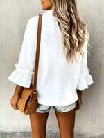 Women's Simple Cotton And Linen Shirt