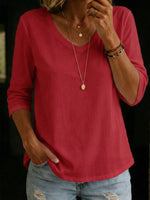 Cozy Casual Half-sleeve 100% Cotton T-shirt