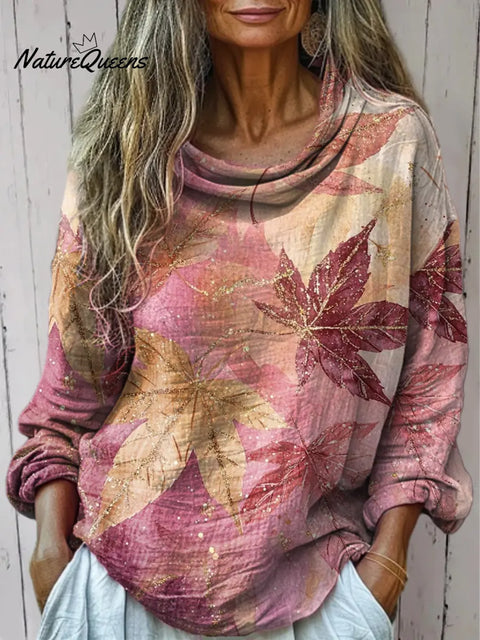 Women's Retro  Art Print Cotton Casual   Shirt