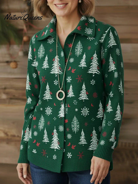 Winter Secret Button Cardigan Knitted Sweater Top