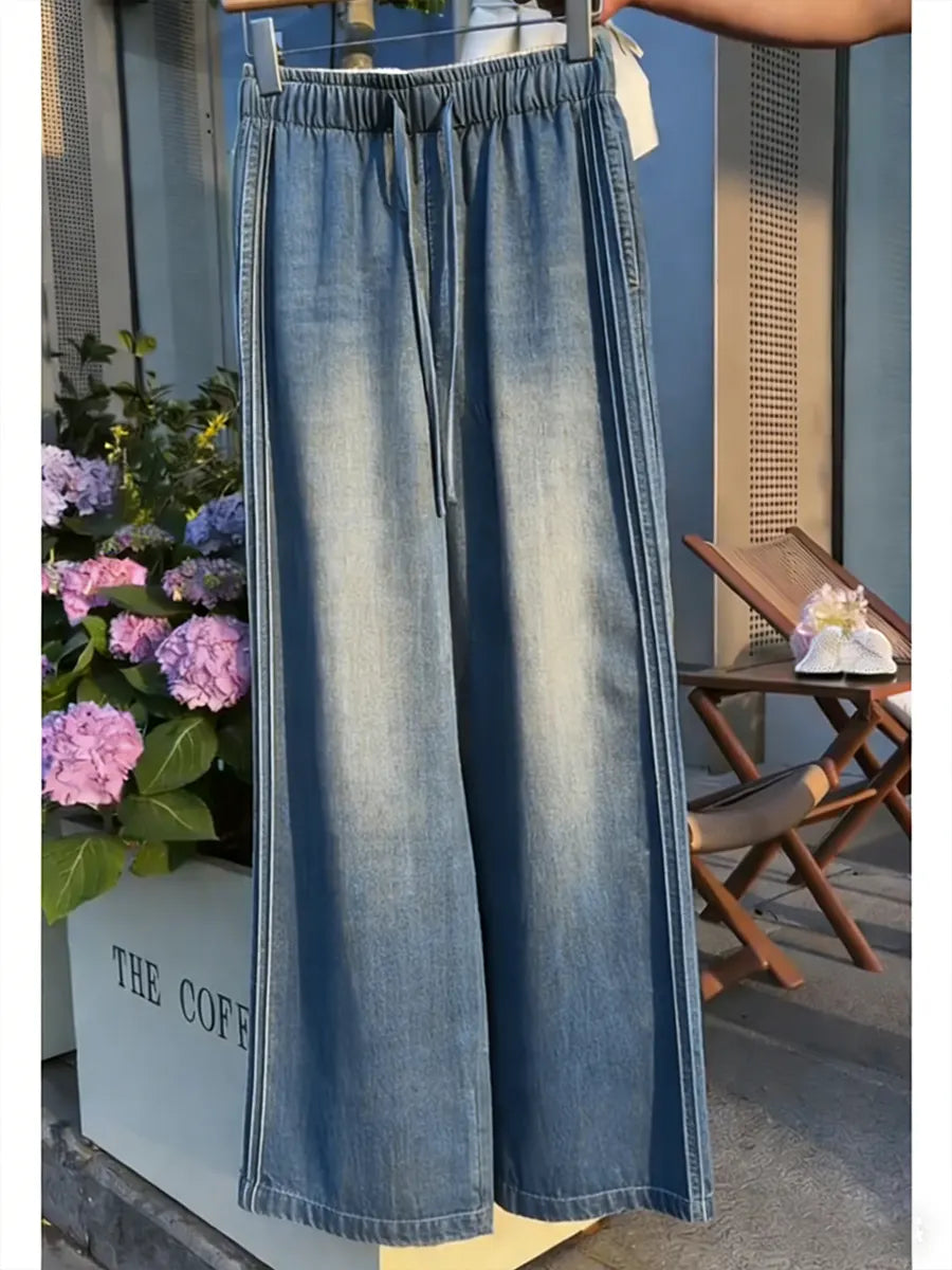 Women's Casual Loose-fitting Cotton Denim Jeans