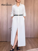 Women's Casual Cotton Shirt Dress