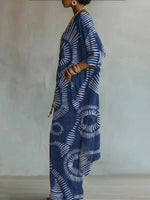 Elegant Retro Geometry Print Two-piece Set