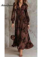 Women's Vintage Paisley Print Dress